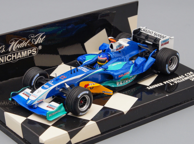 SAUBER F1 Petronas C24 #11 Race Version 2005 J.Villeneuve, blue