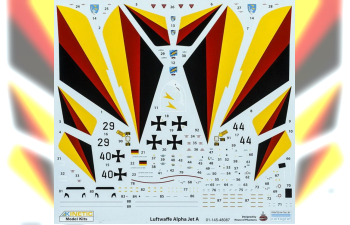 Сборная модель Luftwaffe Anniversary Alpha Jet A Alpha