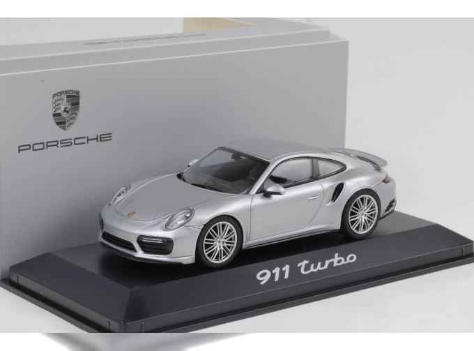 PORSCHE 911 turbo (991II), rhodium silver metallic / saddle brown