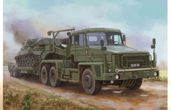 Сборная модель Scammell Commander с 62-тонным краном-полуприцепом Fruehauf