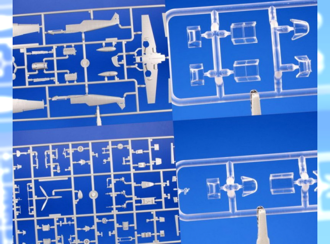 Сборная модель Messerschmitt Bf 109E-3 / Simple Set