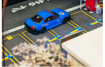 NISSAN Silvia (S15) VERTEX (Tarmac Works 10th Anniversary), blue/black