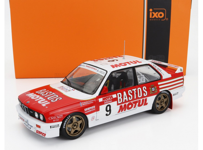 BMW 3-series M3 (e30) Team Motul Bastos N 9 4th Rally Tour De Corse (1988) Francois Chatriot - Michel Perin, Red White