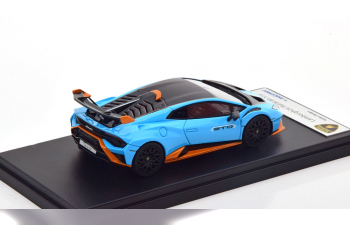 LAMBORGHINI Huracan STO (2021), hellblau/orange/schwarz