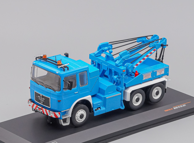 MAN F8 26.281 tow truck (эвакуатор), blue