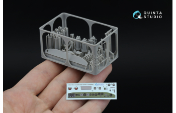 3D Декаль интерьера кабины трактора "Ворошиловец" (Trumpeter) (с 3D-печатными деталями)