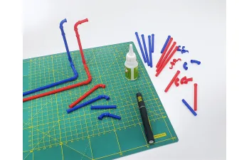 Диорама водопроводные трубы blue / red