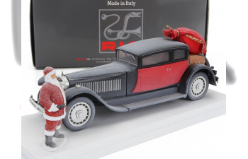 BUGATTI 41 Royale Weymann (1929) - Christmas Edition 2023 - Con Babbo Natale - With Santa Claus Figure, White Black Red