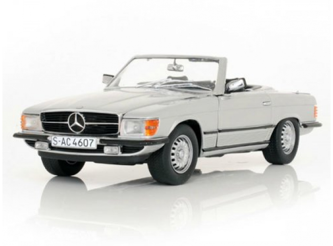 MERCEDES-BENZ 350SL R107 W107 (1977), серебристый