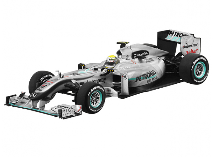 MERCEDES-BENZ GP Petronas W01 Rosberg (2010), silver