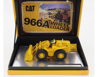 CATERPILLAR Cat966a Ruspa Gommata - Scraper Tractor Wheel Loader, Yellow Black
