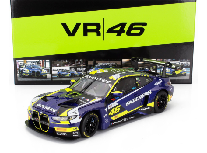 BMW 4-series M4 Gt3 Team Wrt N 46 4h Le Castellet (2024) Valentino Rossi - Maxime Martin - Raffaele Marciello, Blue Yellow Black