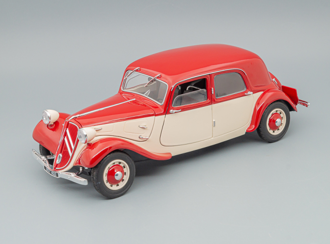 CITROEN 11cv Traction (1937), Red Cream