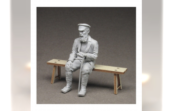 Сборная модель Старик (со скамьей)
