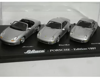 PORSCHE 3-er set, Porsche Edition 1997, серебристый.