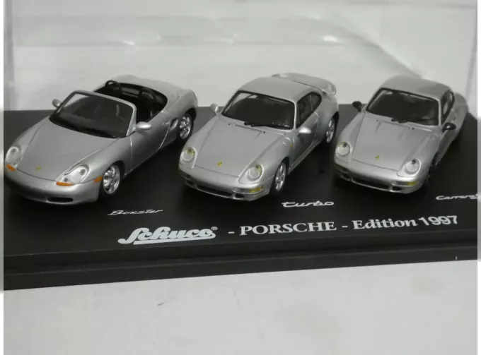 PORSCHE 3-er set, Porsche Edition 1997, серебристый.