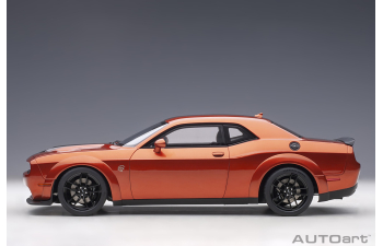 Dodge Challenger SRT Hellcat Widebody - 2018 (go mango/dual gunmetal center stripes)