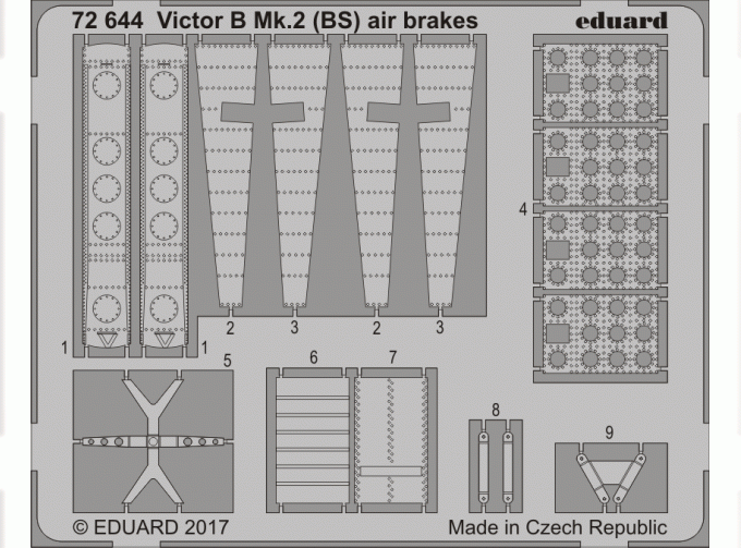 Фототравление для Victor B Mk.2 (BS) тормозные щитки