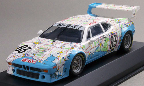 BMW M1 #83 Pironi - Quester - Mignot "Carte de France" Le Mans 1980, white