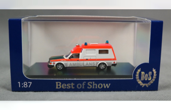 VOLVO 265 Ambulance (1985), white/orange