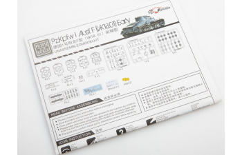 Сборная модель Танк Pz.Kpfw I Ausf F (VK18.01) Early