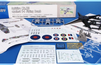 Сборная модель Spitfire Mk.XII against V-1 Flying Bomb