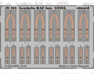 Фототравление Ремни RAF поздние СТАЛЬ