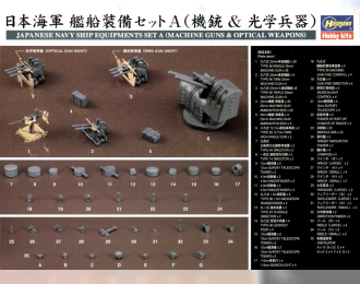 Сборная модель Пулеметы и оптическое оружие для японских военных кораблей