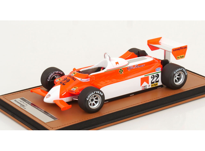 ALFA ROMEO F1 179 №22 Monaco Gp Patrick Depailler (1980), White Red
