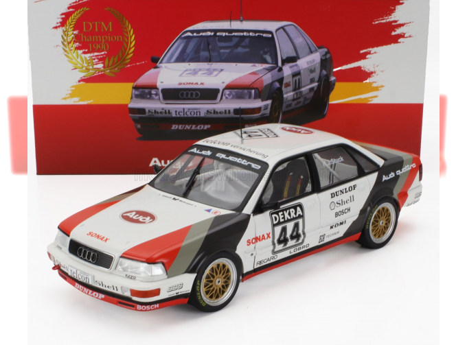 AUDI Quattro V8 Team Schmidt Motorsport Technik №44 Winner Dtm Season (1990) Hans Joachim Stuck, White Grey Red