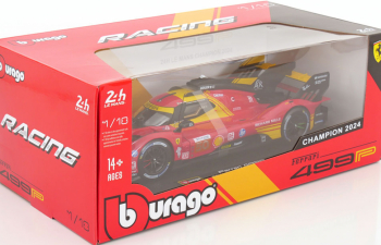 FERRARI 499p 3.0l Turbo V6 Team Ferrari Af Corse №50 Winner 24h Le Mans (2024) Antonio Fuoco - Miguel Molina - Nicklas Nielsen, Red