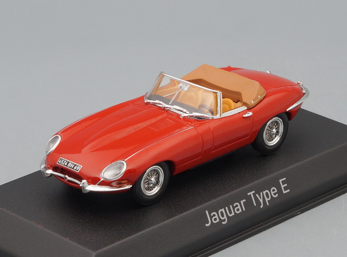 JAGUAR E-Type Cabriolet (1961), carmin red