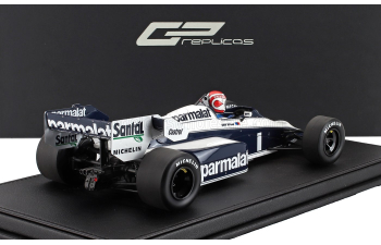 BRABHAM F1 Bt53 Parmalat N 1 2nd Austrian Gp (with Pilot Figure) (1984) Nelson Piquet, White Blue