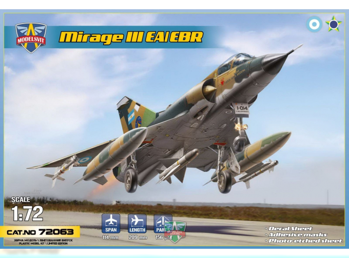 Сборная модель Самолет Mirage III EA/EBR