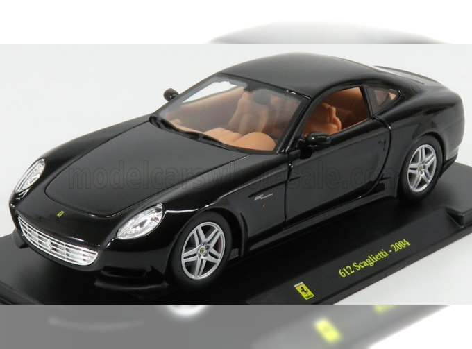 FERRARI 612 Scaglietti (2004) - Con Vetrina - With Showcase, Black