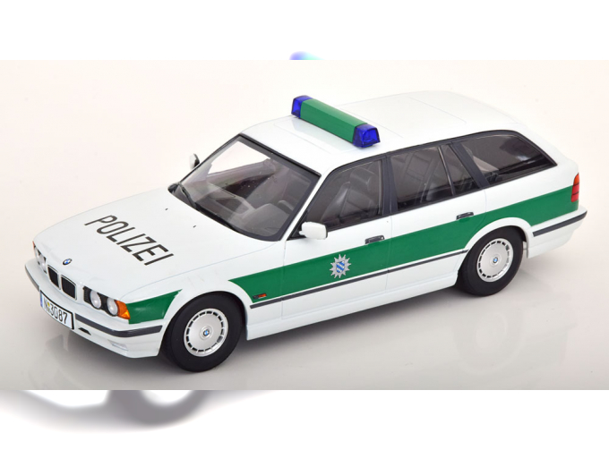 BMW 5-series Touring (e34) Sw Station Wagon Polizei (1996), White Green