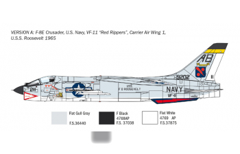 Сборная модель Самолет F-8E CRUSADER