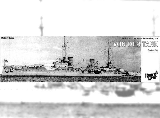 Сборная модель German Von der Tann Battlecruiser, 1910