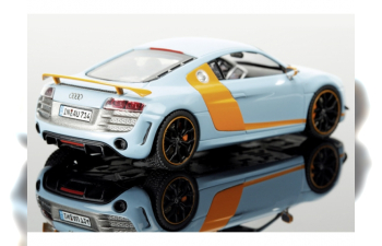 AUDI R8 GT тюнинг„Gulf“ (2010), light blue/Orange