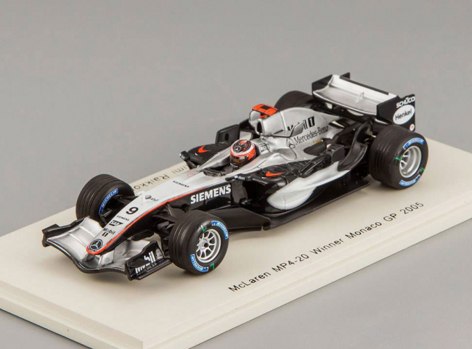 McLaren MP4-20 Winner Monaco GP #9 Kimi Raikkonen (2005), black / silver