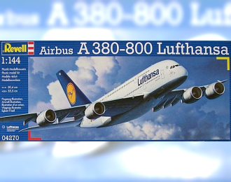 Сборная модель Пассажирский самолет Aerobus A-380 Lufthansa