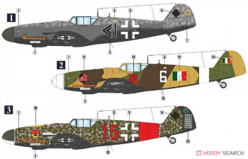 Сборная модель Самолет Messerschmitt Bf 109Z-2 Night Fighter