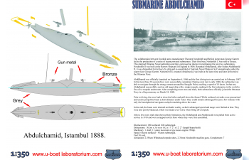 Сборная модель Turkish Abdul Hamid Submarine, 1886