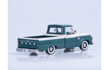 FORD F-100 Custom Cab Pickup (1966), wimbledon white / holly green