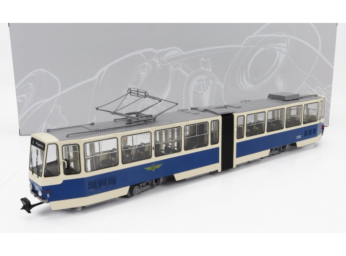 TATRA Kt4 Tram Leipziger Trasporto Pubblico (1980), Cream Blue