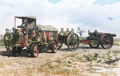 Сборная модель Бронеавтомобиль FWD Model B 3 ton & BL 8-inch howitzer Mk.VI