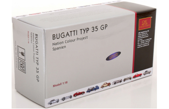 BUGATTI T35 №18 Spain - Grand Prix Nation Colour Project, yellow