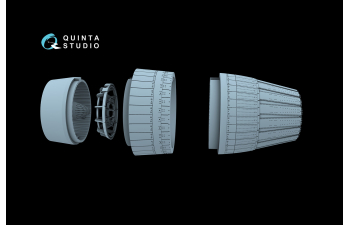 Сопла для включенных двигателей для Суххой-30СМ (Звезда) (работающие двигатели)