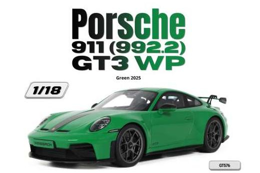 PORSCHE 911 (992.2) GT3 WP *Resin* (2025), green