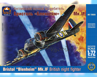 Сборная модель Британский ночной истребитель Bristol Blenheim Мк.IF